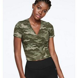 Pink Victoria secret Ultimate wrap top